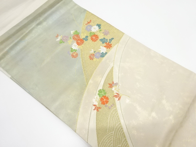 JAPANESE NAGOYA OBI / WOVEN SAKURA